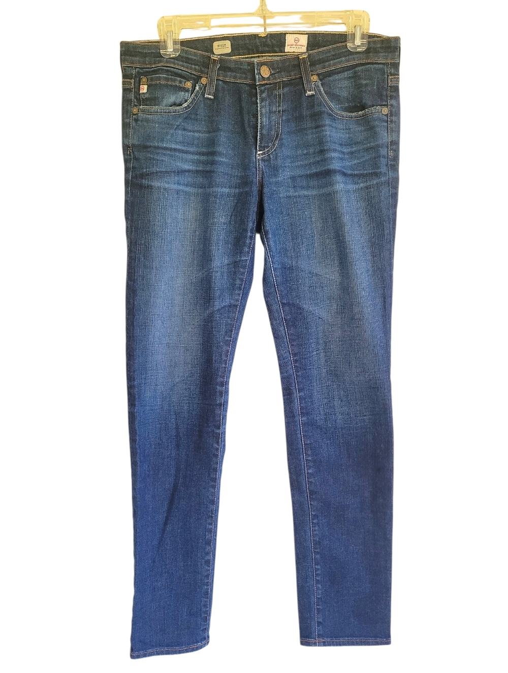 AG Stilt Cigarette Jeans Blue Womens 28R